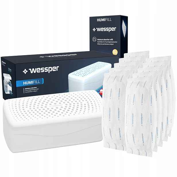 Wessper velký odvlhčovač vlhkosti 10 x náplň 500 g 2 l
