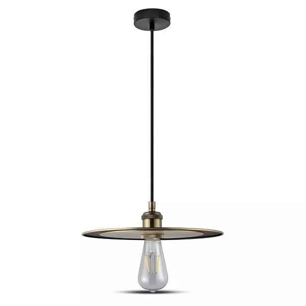Závěsná lampa V-tac Ø30 cm Růžové zlato E27 Kov Moderní design
