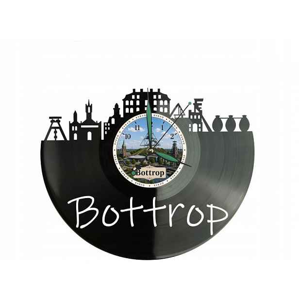 Bottrop Město Německo Nápad na Dárek Nástěnná Dekorace z vinylové desky