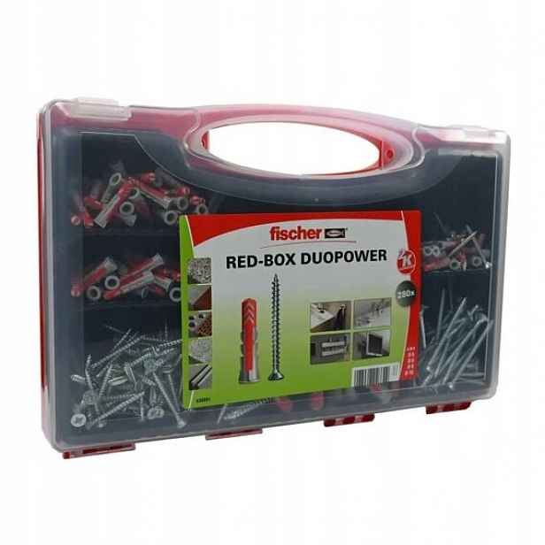 Fischer Red Box Duopower, sada hmoždinek a vrutů pr.5-10mm, 280ks, 536091