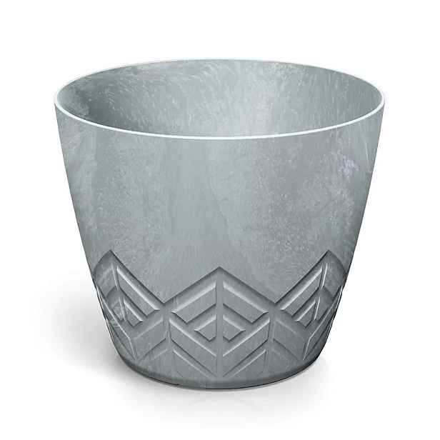 Prosperplast Květináč ARECA šedý beton, varianta 13,8 cm