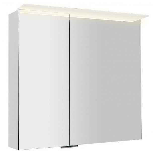 SAPHO - LINEX galerka s LED osvětlením, 80x70x15cm, bílá LX080-0030