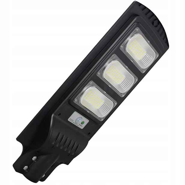 Solární pouliční lampa Led s čidlem a dálkovým ovládáním, černá Polux