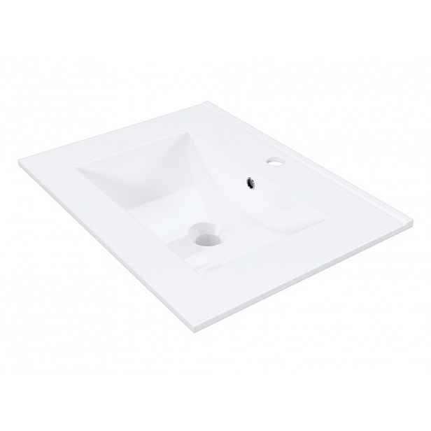 Umyvadlo keramické IRVONE 60 cm, bílá