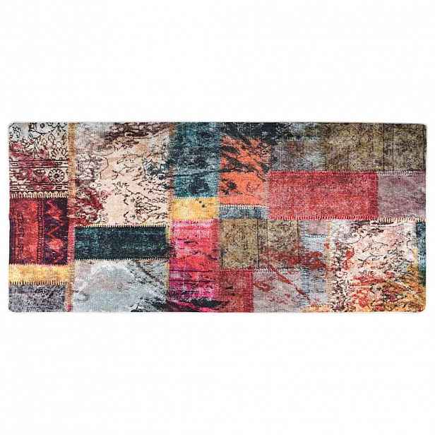vidaXL Koberec pratelný patchwork 80x300 cm vícebarevný