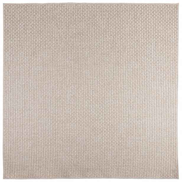 vidaXL Kusové koberce Čtvercový FARO Krémová 120 x 120 cm Polyester
