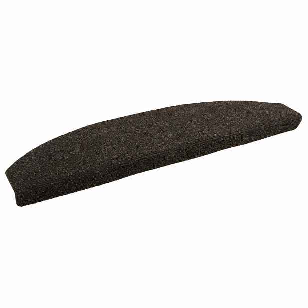 vidaXL Samolepicí schodové rohože 15 ks 80 x 24,5 x 3,5 cm Tmavě hnědá