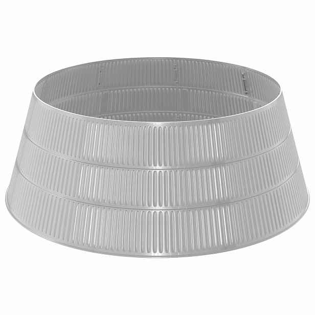 vidaXL Vánočnísukněnastromeček Kuželovitý tvar Stříbrná Ø 73 x 25,5 cm