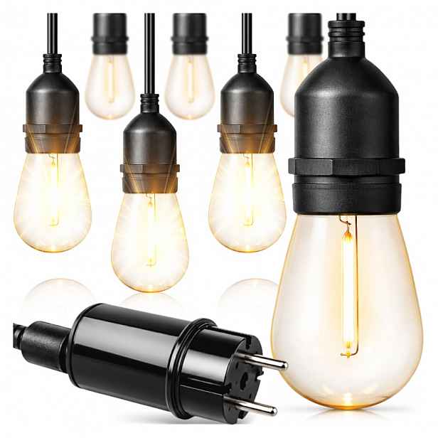 Zahradní Girlanda Led Zahradní Lampy 20 Led