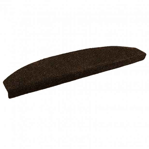 vidaXL Samolepicí schodové rohože 15 ks 80 x 24,5 x 3,5 cm Hnědá