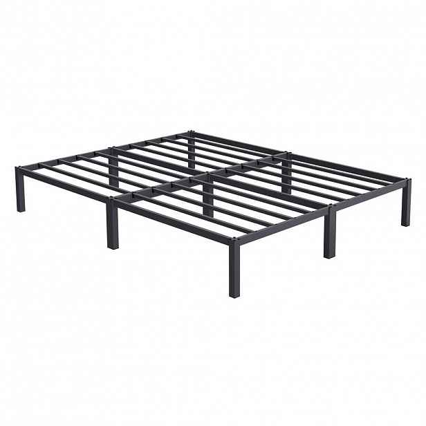 ML-DESIGN KOVOVÁ POSTEL 160x200 cm s roštem, antracitová, na ocelovém rámu
