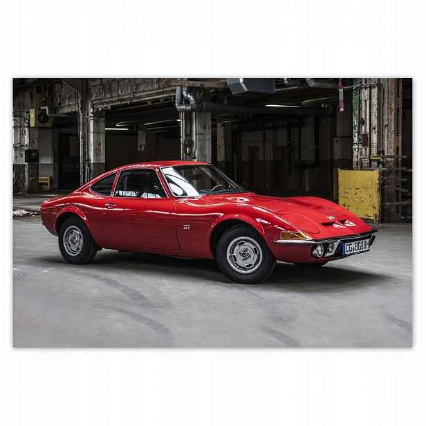 Plakáty 200x135 Červená klasika Opel Gt
