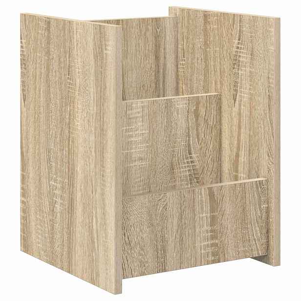 vidaXL Regál na časopisy Sonoma dub 35 x 35 x 45 cm Kompozitní dřevo