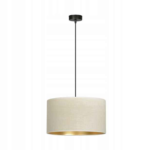 Závěsná lampa Hilde 1-bodová černá se stínidlem 35 cm E27