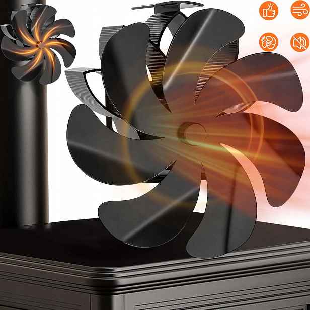 Termoelektrický Krbový Ventilátor Napájený Teplem, Krbový Ventilátor