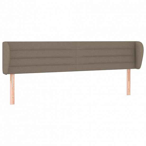 vidaXL Čelo postele typu ušák taupe 183x23x78/88 cm textil