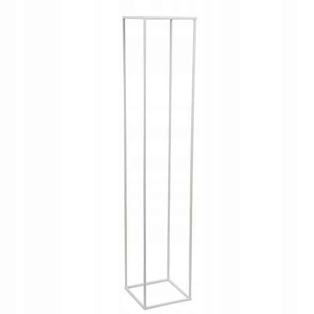 Loftový moderní držák na květináč 130 cm z kovu bílý