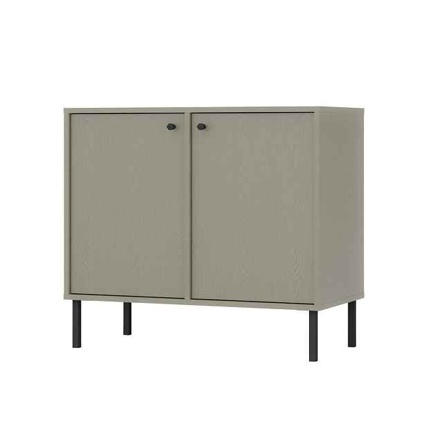 MASSENO KOMODA TORINO, 84/74/41 cm s 2 dvířky, světle zelená
