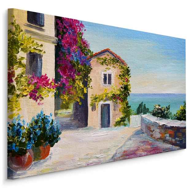 Plátno Moře A Dům Na Santorini Varianta: 70x50