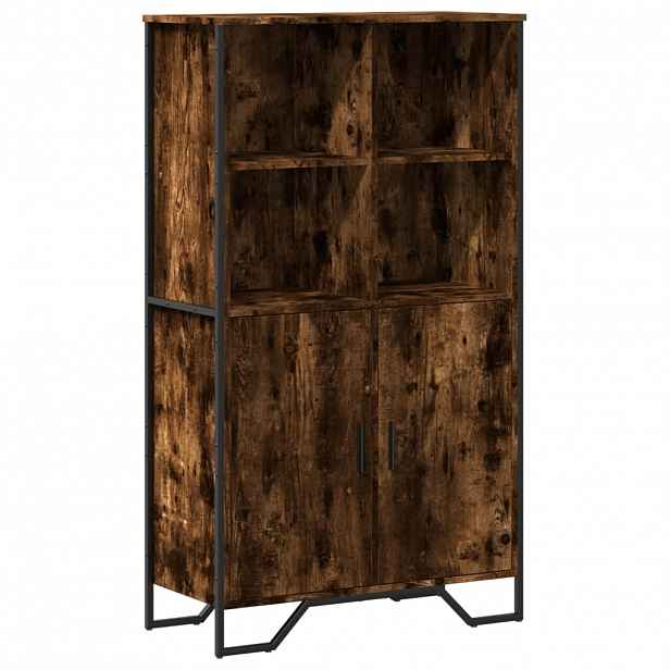 vidaXL Highboard kouřový dub 79,5 x 35,5 x 137,5 cm kompozitní dřevo