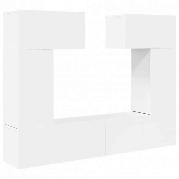 vidaXL 6dílný set TV skříněk bílý kompozitní dřevo