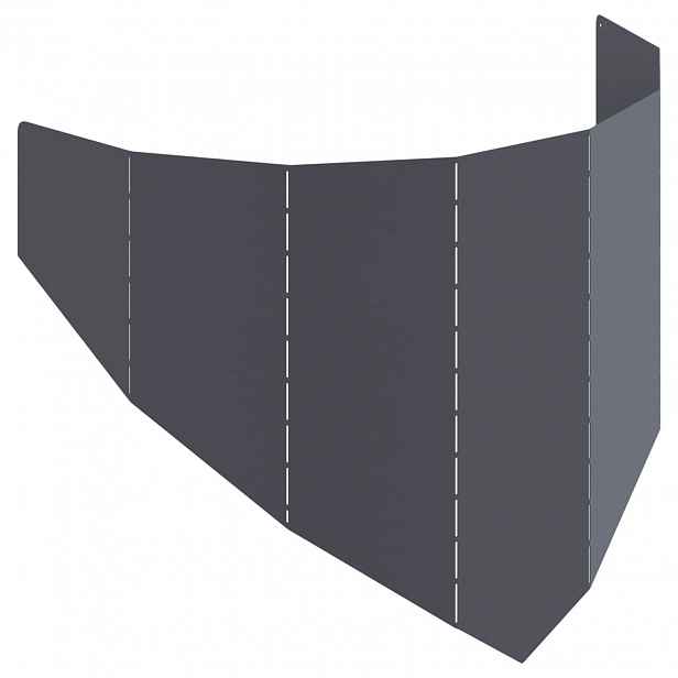 vidaXL Okraj trávníku 100 x 45 cm Ocel Antracitová