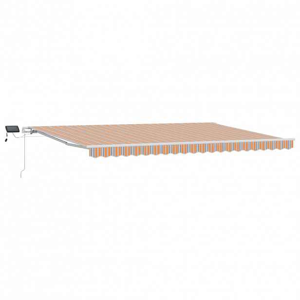 vidaXL Stahovací markýza Vícebarevný 500 x 300 x 165 cm Látka a hliník
