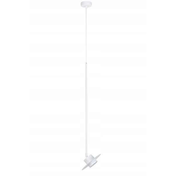 Závěsná lampa minimalistická bílá kulatá 20 cm pohyblivá do kuchyně Sigma