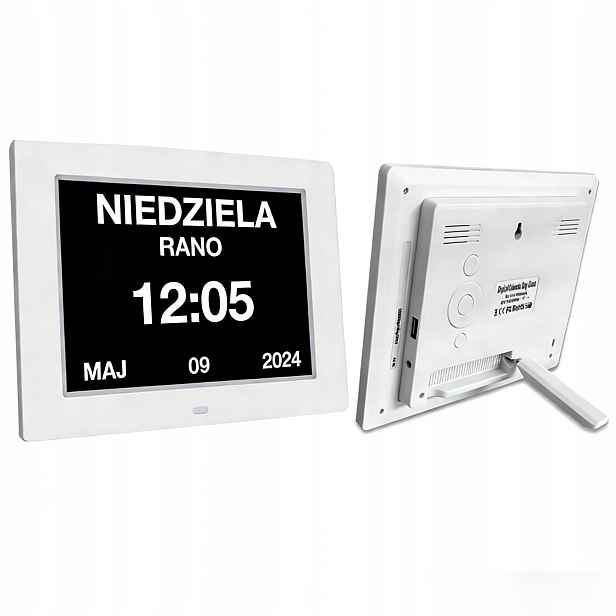 Digitální Kalendář Hodin V Polštině Elektronický Budík Léky 8 Jazyků