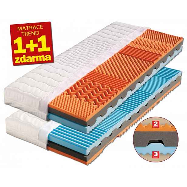 Matrace 1+1 zdarma bio pěna RONDA Dřevočal