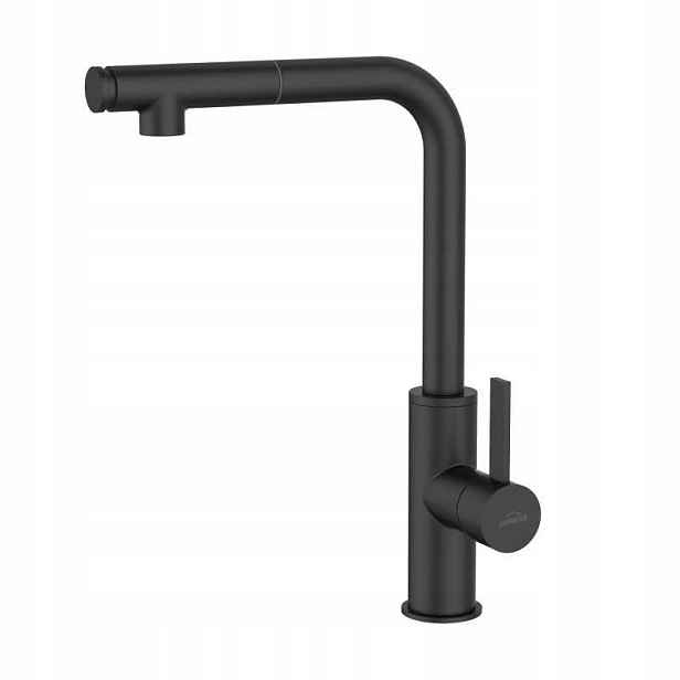 Dřezová Baterie Preto Trend S Vytahovací Sprškou, Černá