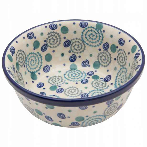 Miska na polévku do müsli 16 cm Umělecká keramika Bolesławiec dek 2371