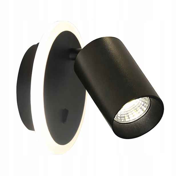 Nástěnné svítidlo Led GU10 černý reflektor s vypínačem Light Prestige