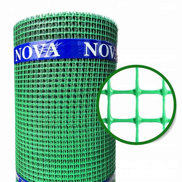 Plotová síť zelená, plastová, univerzální, 0,8 m x 50 m