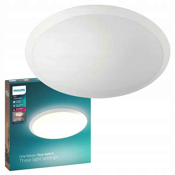 Stropní Svítidlo Stropní Svítidlo Led 18W 1500lm 2700K Bílá Cavanal Philips