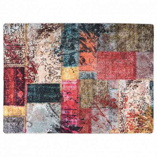 vidaXL Koberec pratelný patchwork 120x180 cm vícebarevný