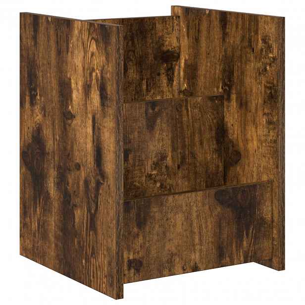 vidaXL Regál na časopisy Kouřový dub 35 x 35 x 45 cm Kompozitní dřevo