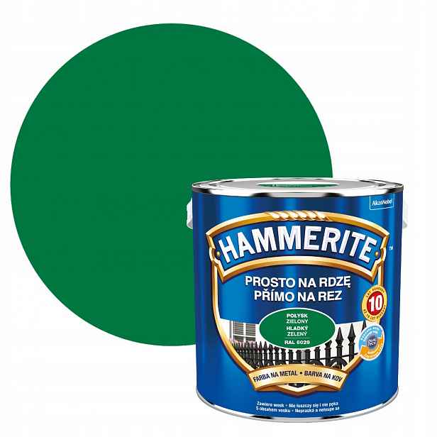 Hammerite Barva Na Kov Na Rez 2,5L Zelený Lesk