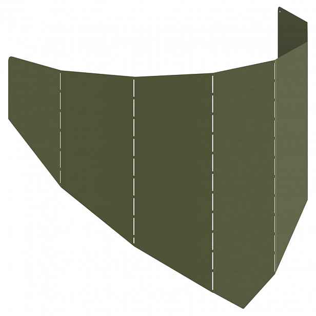 vidaXL Okraj trávníku 100 x 45 cm Ocel Olivově zelená