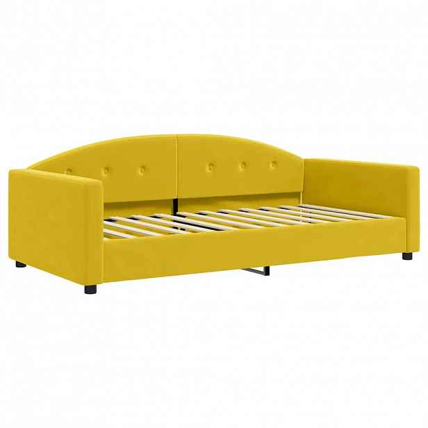 vidaXL Válenda žlutá 100 x 200 cm samet