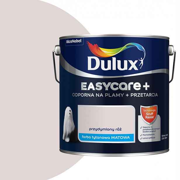 Dulux EasyCare Plus 2,5L Kouřově růžová