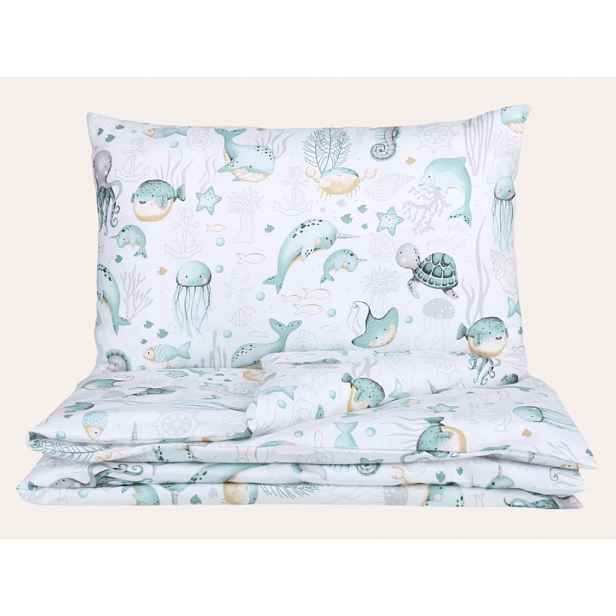 eliNeli Dětské povlečení Mořský svět varianta: povlak na přikrývku 100 x 135 cm + polštář