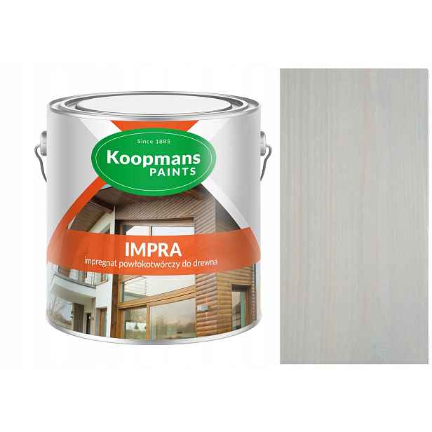 Koopmans Impra 2,5 l Impregnat Povrchová Úprava Na Dřevo Pařížská Šedá 030