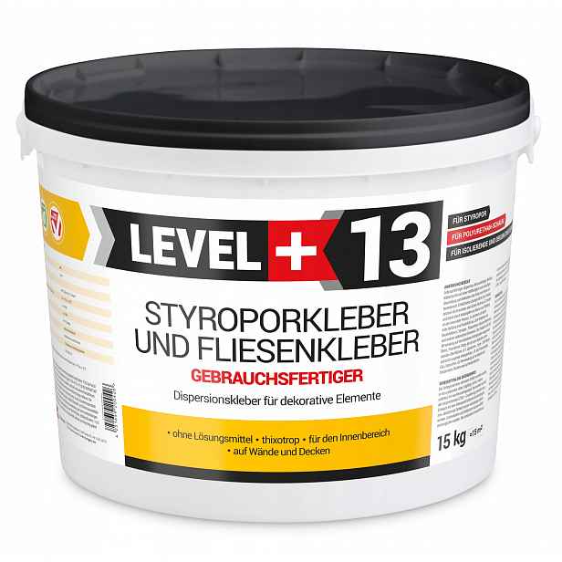 Lepidlo na sádrové dlaždice z polystyrenu 15 kg Level+13