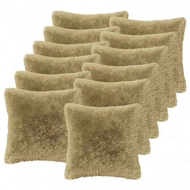 vidaXL Povlak na polštář 12 pcs HEERLEN Světlá zelená 50 x 50 cm