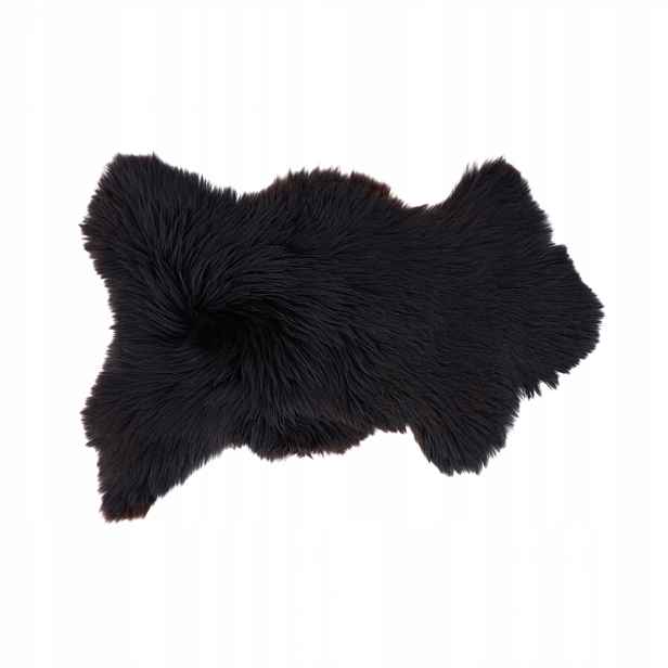 Horská ovčí kůže „naturalna Černá“ – 80 cm/XS (Jehněčí) 100% přírodní!