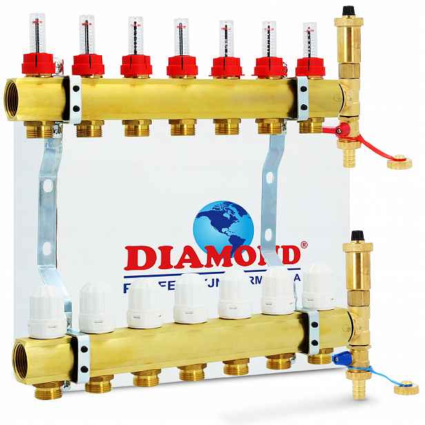 Rozdělovač pro podlahové vytápění Diamond 7