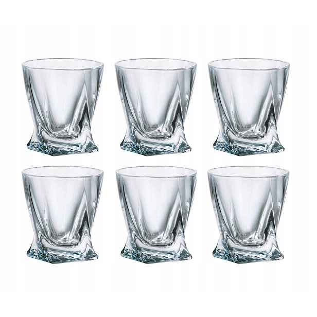 Sklenice na Sklenice Bohemia Quadro 340ml, sada 6 ks
