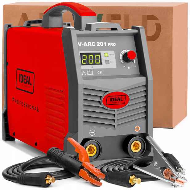 Svářečka Ideal V-arc 201 Pro +acx Mma Tig Lift 230V 200A Pro Ocel A Litinu