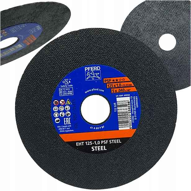 Pferd Korundový Kotouč Na Řezání Kovové Oceli 125x1,0 mm Psf 25 Ks